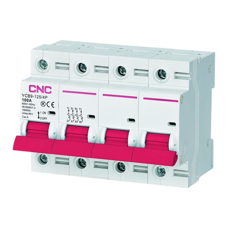 YCB9-125 MA 100А 4P 10кА C