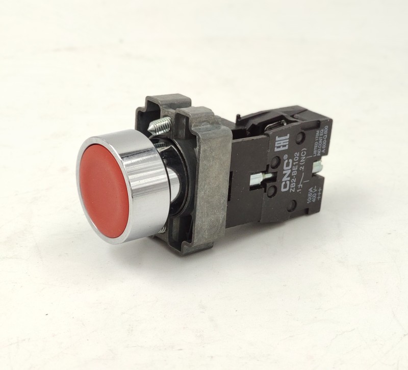 Кнопка с фиксацией LAY5-BZF42 красная IP65