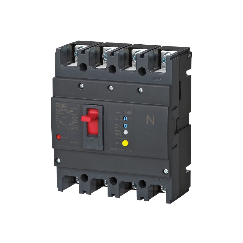 YCM8LE 250H 180A 4P 100-300-500мА 25kA