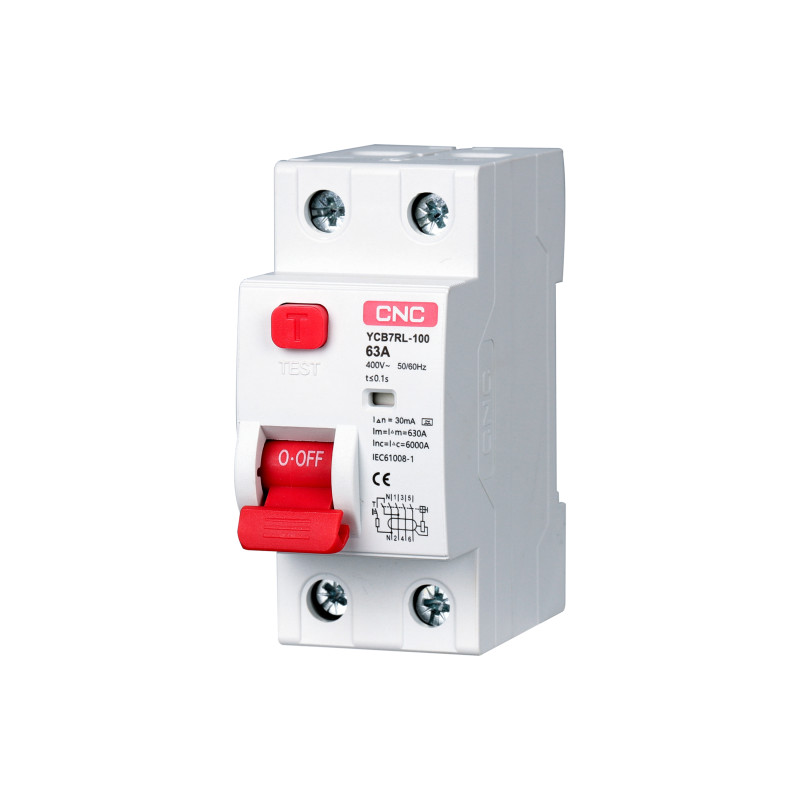 YCB7RL-100 25A 1P+<wbr>N 6kA 300mA AC