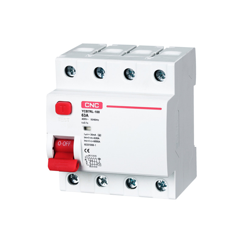 YCB7RL-100 80A 3P+<wbr>N 6kA 300mA AC