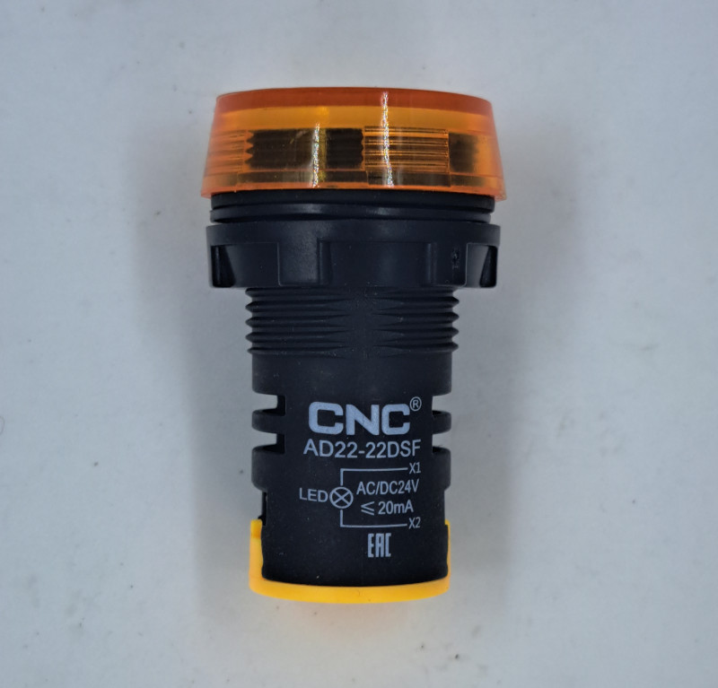 AD22-22DSF Y AC/<wbr>DC12 желтый IP65