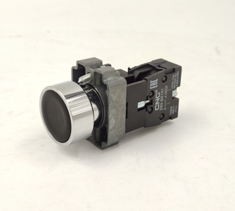 Кнопка с фиксацией LAY5-BZF21 черная IP65