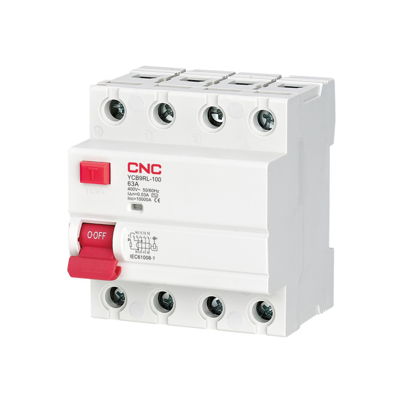 YCB9RL-100 40А 3P+<wbr>N 6кА 30мА AC (электромеханич.)