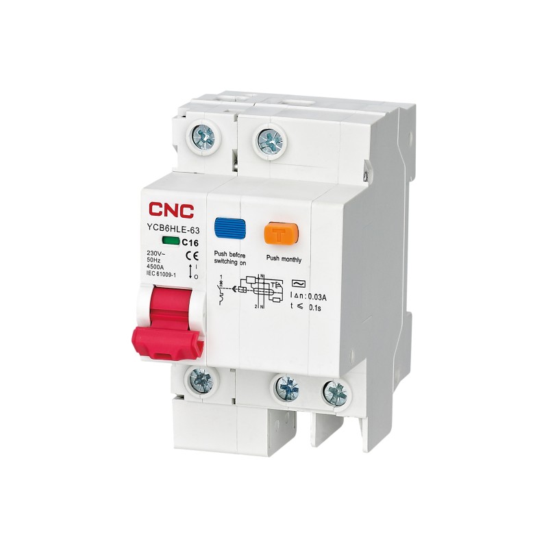 YCB6HLE-63 1P+<wbr>N 20A C 4,5кА 30мА (электрон.)